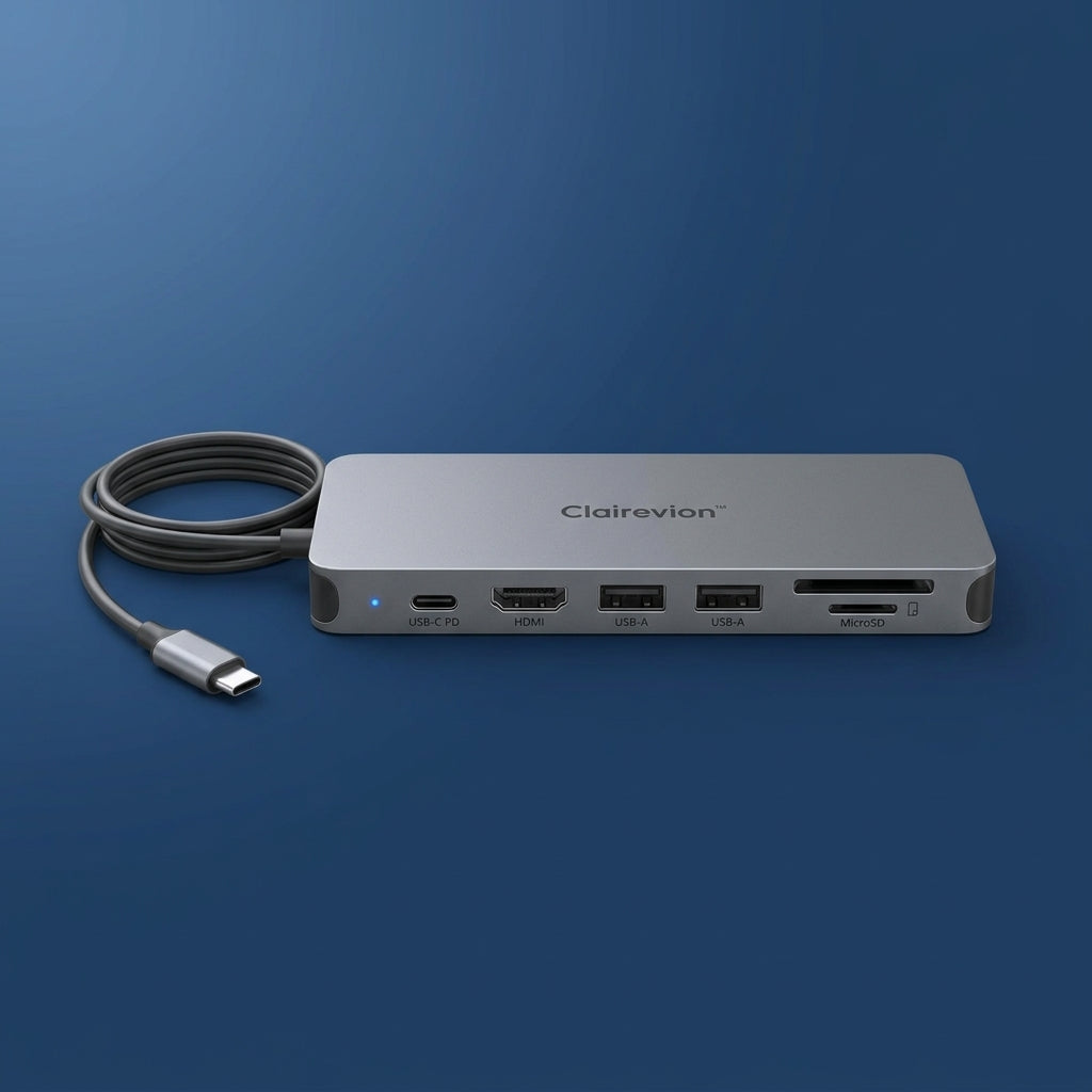 Clairevion™ DockNest 7-in-1 Compact USB-C Docking Station
